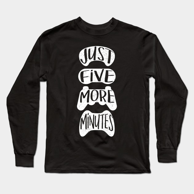 Just Five More Minutes Long Sleeve T-Shirt by spilu